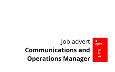 Job advert: Communications and Operations Manager