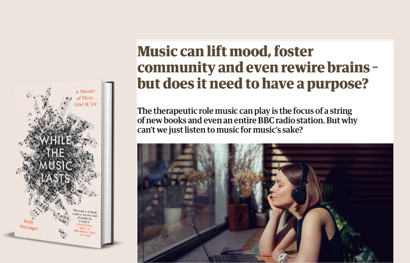 WHILE THE MUSIC LASTS IN THE GUARDIAN
